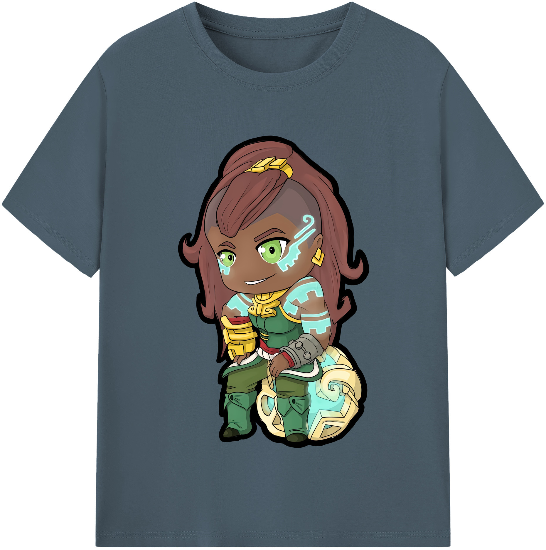 （画像用） ちいかわ ハチワレ Chii-kawa hachiware 綿100％半袖Tシャツ（フロントプリント）